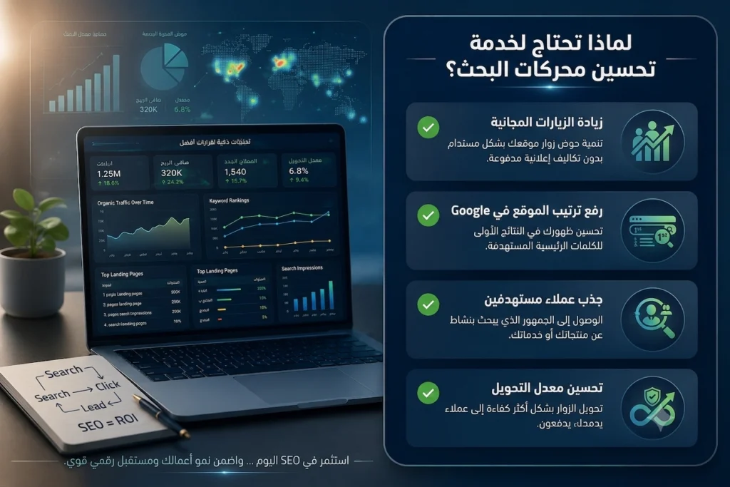 SEO Search Engine Optimization Fathi Kheiry لماذا تحتاج لتحسين محركات البحث